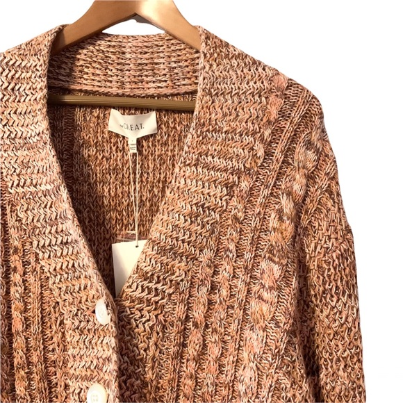 The Great Montana Cable Cardigan Sweater Size 3 NWT - Picture 5 of 12